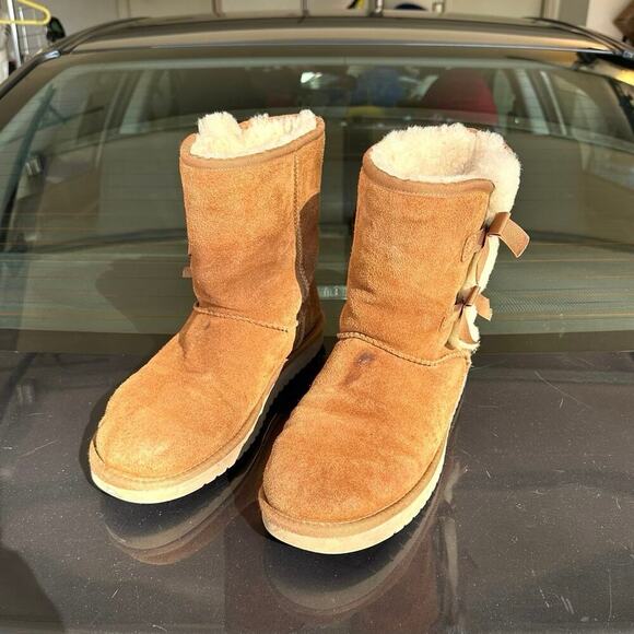 Koolaburra by UGG Women's Victoria Short Winter Boots Size 10 Chestnut Brown - Picture 13 of 15